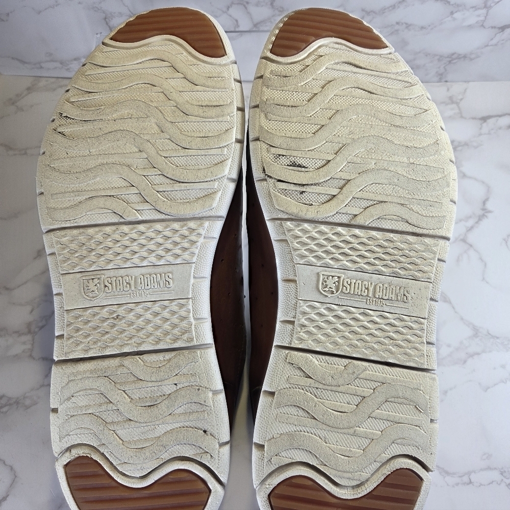 Men's Casual Leather Sneakers - Brown - Picture 8 of 8